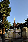 Myanmar - Mandalay, Shwe In Bin Kyaung a wonderful example of the Burmese unique teak architecture and wood-carving art. 